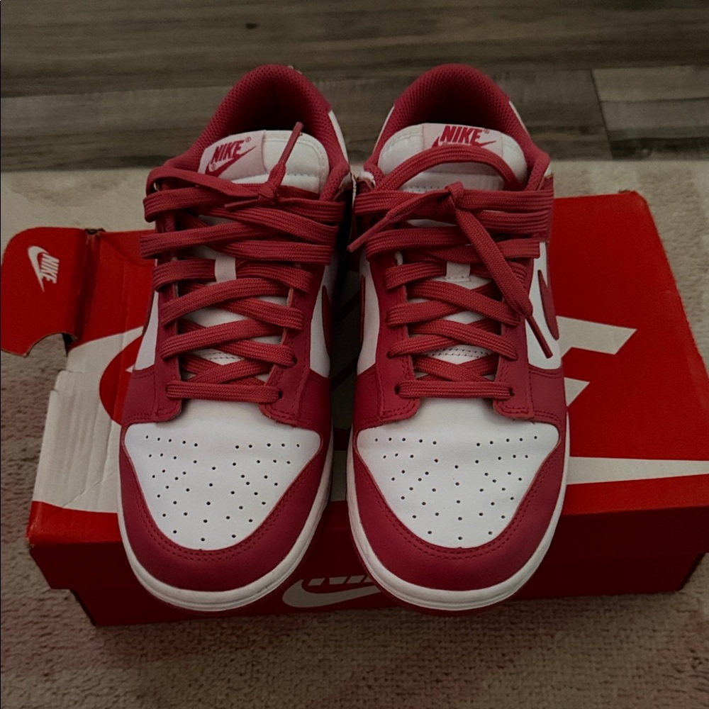 Nike Fuchsia and White Athletic Shoes